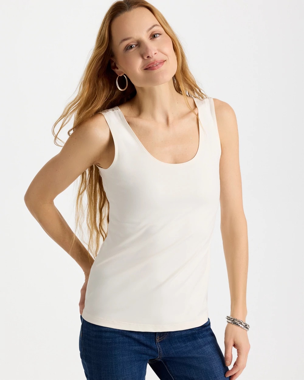 Chico's | Microfiber Tank/ Ecru