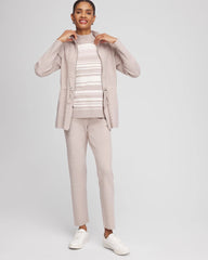 Chico's | Zenergy® Luxe Cashmere-Blend Cap-sleeve Top/ Helium Faux Heather