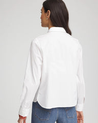 Chico's | Crystal Heart Poplin Shirt/ Alabaster