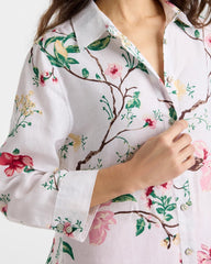 Chico's | No Iron™ Kyoto Bloom Linen Shirt/ Hot Honeysuckle