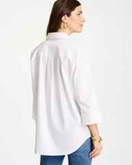 Chico's | No Iron™ Stretch Popover Tunic/ Optic White