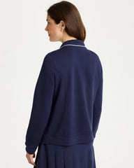 Chico's | Zenergy® Soft Pique Button-Down Cardigan/ Passport Blue