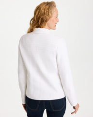 Chico's | Textured Stitch Detail Cardigan/ Alabaster