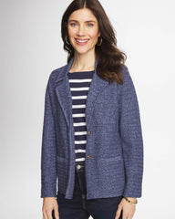 Chico's | Denim Inspired Textured Cardigan/ Medium Denim