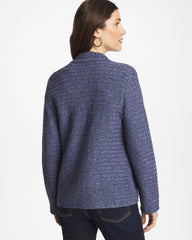 Chico's | Denim Inspired Textured Cardigan/ Medium Denim
