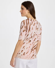 Chico's | Ella Crewneck Metallic Pullover Sweater/ Sweet Blossom