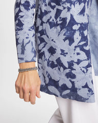 Chico's | Ella Floral Cardigan/ Blue