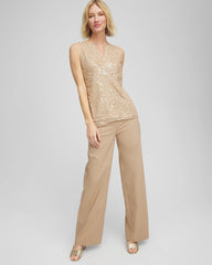 Chico's | Brigitte™ Slim Wide-Leg Pants/ Cattail Brown