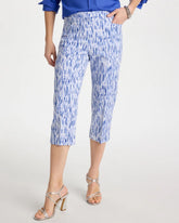 Chico's | Brigitte™ Slim Infinite Lines Capri Pants/ Amparo Blue