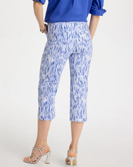 Chico's | Brigitte™ Slim Infinite Lines Capri Pants/ Amparo Blue
