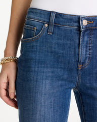 Chico's | Girlfriend Slim Frayed Ankle Jeans/ Kailua Indigo