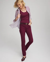 Chico's | Girlfriend Slim Full-Length Jeans/ Deep Chianti