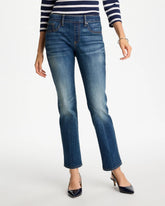 Chico's | Pull-On Straight Jeans/ Santorini Indigo