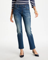 Chico's | Pull-On Straight Jeans/ Santorini Indigo