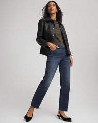 Chico's | Girlfriend Straight Ankle Jeans/ Flower Moon Indigo