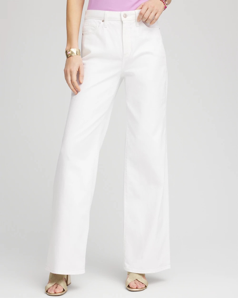 Chico's | So Slimming® High-Rise Wide-Leg Jeans/ Alabaster