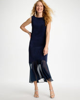 Chico's | Travelers™ Chiffon Hem Dress/ Travelers India Ink
