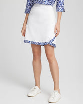 Chico's | UPF Neema Printed Hem Skort/ Rich Cobalt