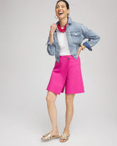 Chico's | Brigitte™ Pull-On Asymmetrical Wrap Skort/ Crushed Berries
