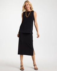 Chico's | Travelers™ Midi Skirt/ Travelers Black
