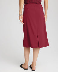 Chico's | Zenergy® UPF Bungee-Hem Pull-On Skirt/ Russet Red