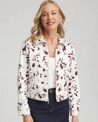 Chico's | Pampas Pony Denim Jacket/ Ecru