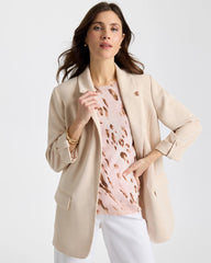 Chico's | Boyfriend Crepe Blazer/ Pale Sand