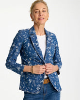 Chico's | Jacquard Denim Blazer/ Indigo
