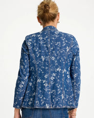 Chico's | Jacquard Denim Blazer/ Indigo