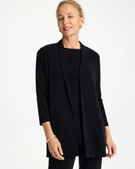 Chico's | Travelers™ Classic Long Knit Jacket/ Travelers Black