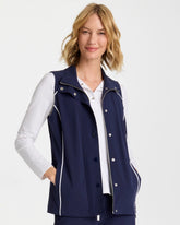 Chico's | Zenergy® UPF Full Snap Vest/ Passport Blue