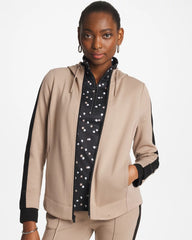 Chico's | Zenergy® Double-Knit Contrast Jacket/ Studio Taupe