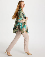Chico's | Travelers™ Soft Bloom Reversible Crushed Jacket/ Kelp Forest