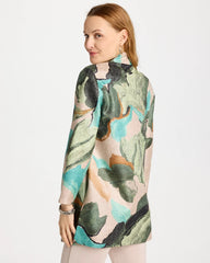 Chico's | Travelers™ Soft Bloom Reversible Crushed Jacket/ Kelp Forest