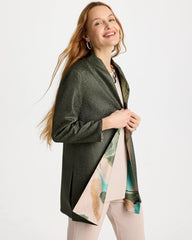 Chico's | Travelers™ Soft Bloom Reversible Crushed Jacket/ Kelp Forest