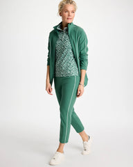 Chico's | Zenergy® UPF Paint Snap Mockneck/ Water Lily Green