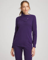 Chico's | Zenergy® Luxe Envelope Neck Sweater/ Purple Elixir