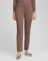Chico's | Zenergy® Cloud Satin Trim Pants/ Walnut