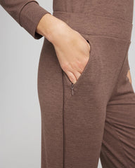 Chico's | Zenergy® Cloud Satin Trim Pants/ Walnut