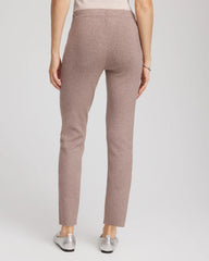 Chico's | Zenergy® Luxe Rhinestone Ankle Pants/ Taupe Heather