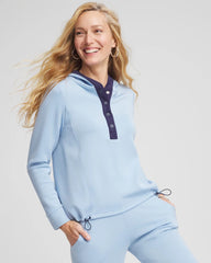 Chico's | Zenergy® Soft Topaz Contrast Top/ Crystal Topaz