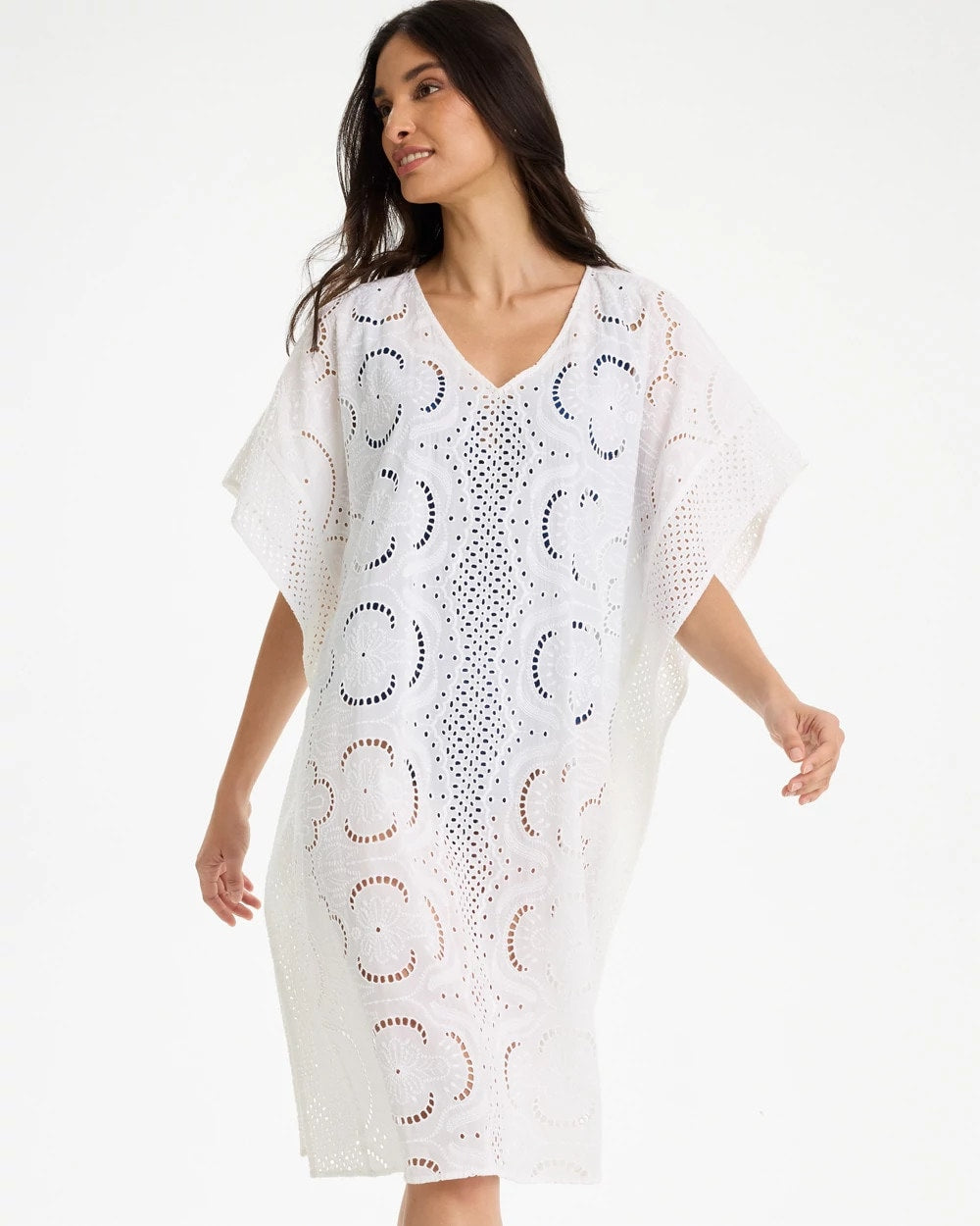 Chico's | Woven Long Swim Cover-Up/ Alabaster