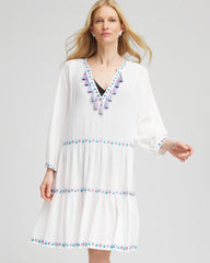 Chico's | Chico's Beach Swimsuit Cover-Up Dress/ Alabaster