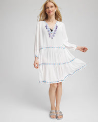 Chico's | Chico's Beach Swimsuit Cover-Up Dress/ Alabaster