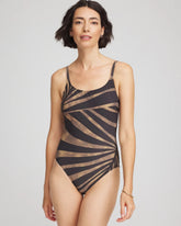 Chico's | Gottex Desert Queen One Piece Swimsuit/ Black/Brown