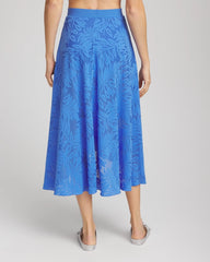 Chico's | Gottex Skyfall Lace Long Skirt/ Light Blue