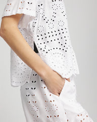 Chico's | Swimsuit Cover-Up Short and Shirt Set/ Alabaster