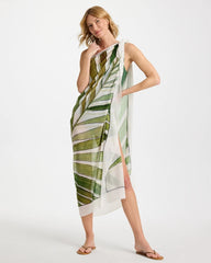 Chico's | Gottex Willow Pareo/ Green Print