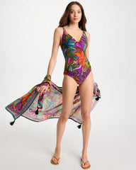 Chico's | Magicsuit® Cactus Flower Dakota One-Piece Swimsuit/ Multi Print