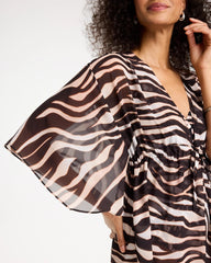 Chico's | Gottex Nambiti V-Neck Cover-Up/ Safari